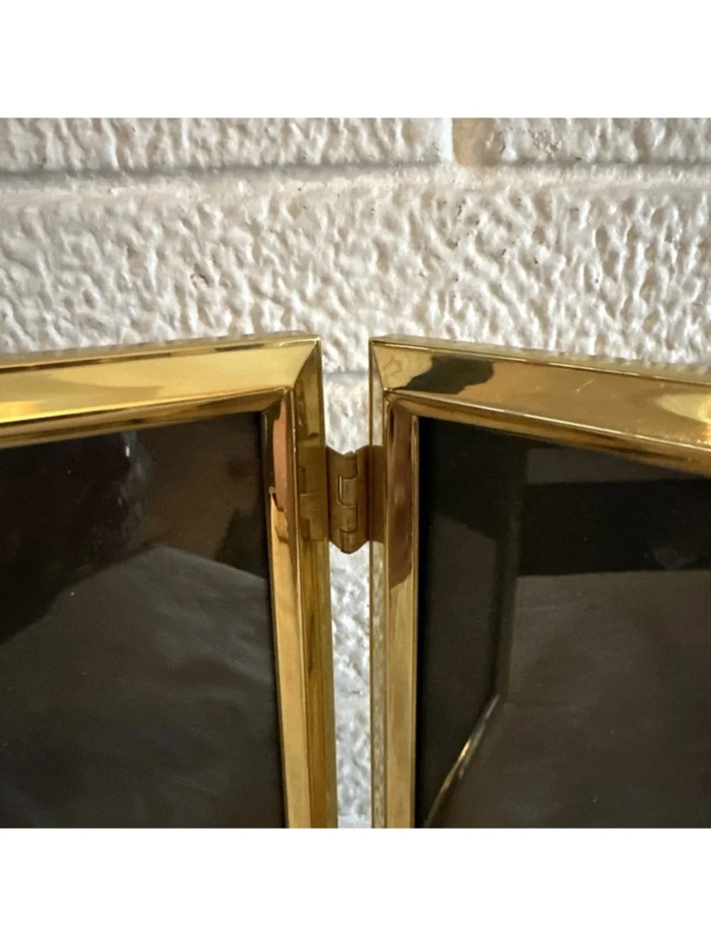 Vintage BI-FOLD  Brass Picture Frame 5